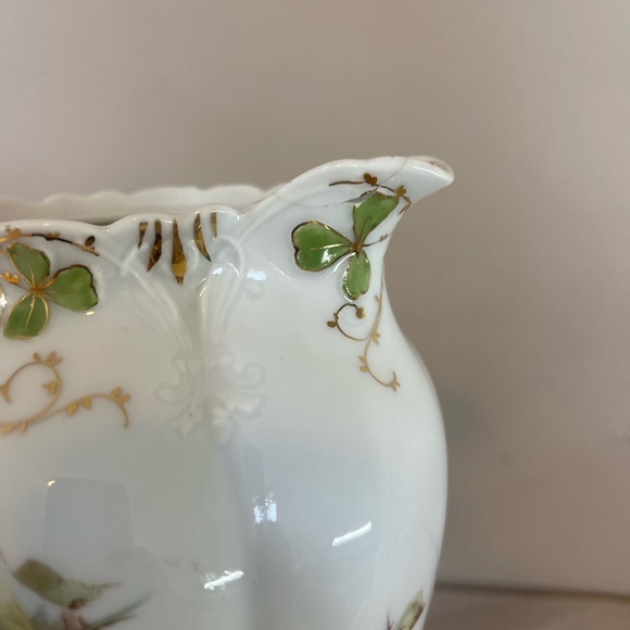 Dresden Germany Antique Porcelain Teapot Coffee Chocolate Pot Pitcher Roses Gold - Picture 12 of 16